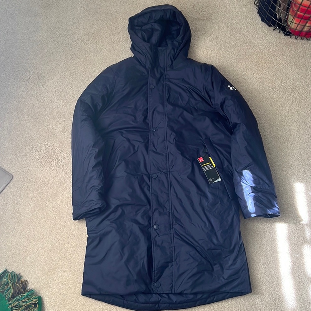 Under Armour navy parka, NWT